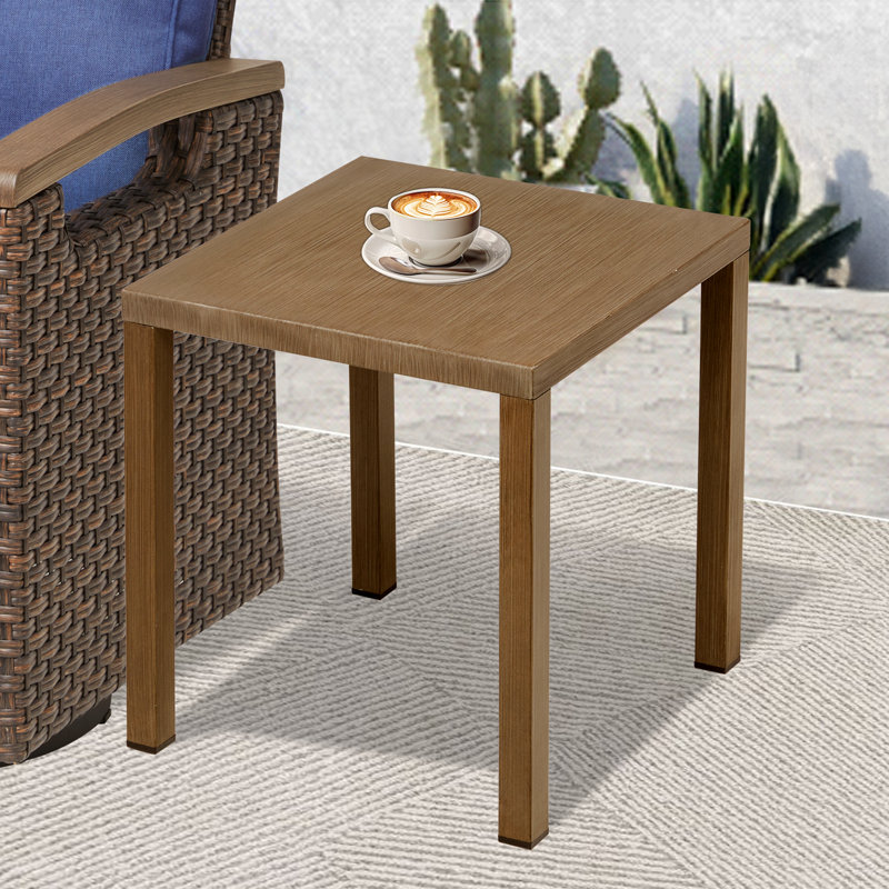 Table d'appoint d'extérieur en acier