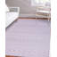 Tapis rose / mauve en polypropylène tissé à la machine Rectangle Chande-86804149
