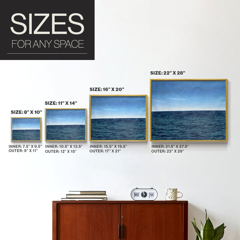 Open Water II -Framed Print - Restickable