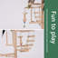 Tapis de jeu en bois pour table 21,2 po