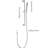 Height Adjustable Handheld Shower With 28 - Inch Slide Bar And 59 Hose, Stainless Steel, Multiple Spray Choices For Different Applications Hose Bar, Modifiable, Brushed Nickel Finish, Steel Long