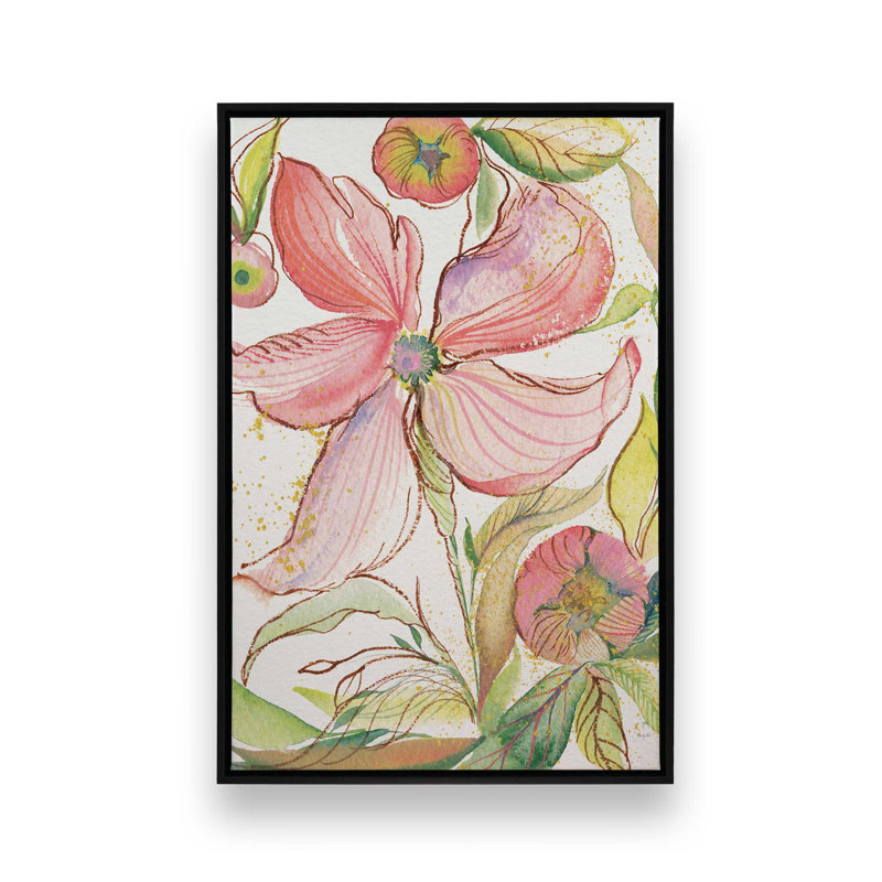 «Spring Shimmer» par Kristy riz, reproduction d'art, Noir, H 16 po x l 12 po