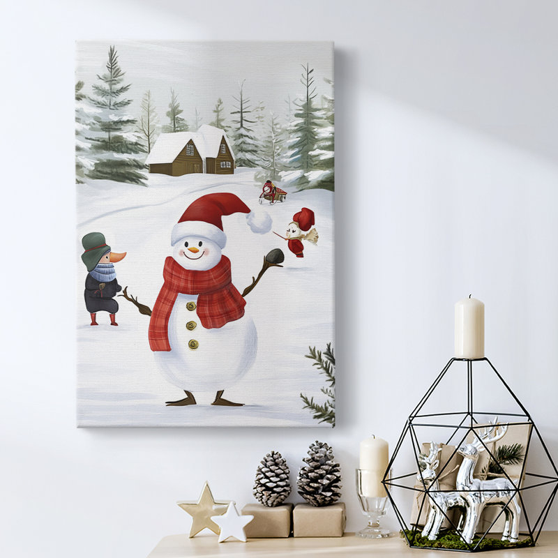 Christmas Holiday Art - Gallery Wrapped Canvas CCXLVIII, 27" H x 18" W