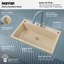 Évier de cuisine à simple cuve en composite 33 po x 22 po Karran-35699323