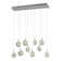 Bubbling Glow Dimmable Integrated LED Rectangular Chandelier