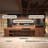 Rustic Industrial Style Front Desk in Natural Wood Colour