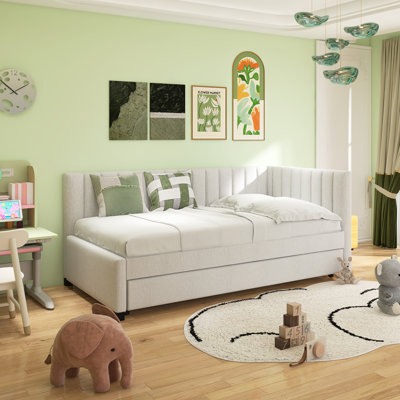 Upholstered Daybed With Trundle Sofa Bed Frame