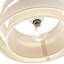 Contemporary Quality Linen Fabric Triple Tier Ceiling Pendant Light Shade-98654927-41099802