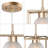1-Light Gold Pendant Light Frosted Glass with Quick Links and Universal Ceiling Style for Kitchen Island