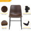 2 pièces Tabouret de bar en fer forgé-717144838