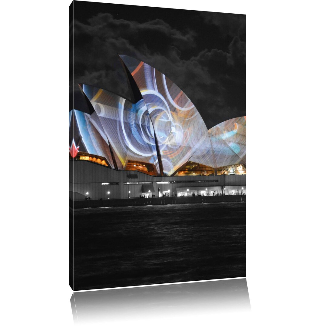 Leinwandbild Sydney Opera House Lichter