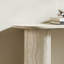 Console de 55,25 pouces de conception moderne à motif de faux marbre pour le salon, console étroite