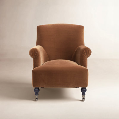 Naine Pine Velvet Armchair