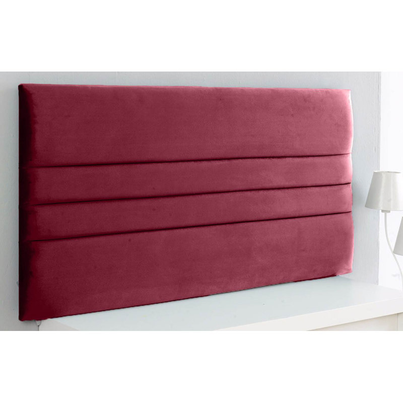 Schmidt Upholstered Headboard, Small Single (2'6), Burgundy