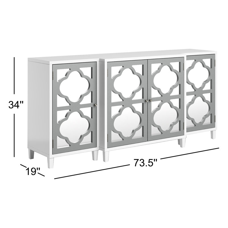 Wealdstone 73.5'' Sideboard, Silver