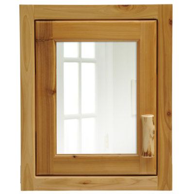Armoire à pharmacie Fireside Lodge Cedar Log - Charnière à gauche - Naturel