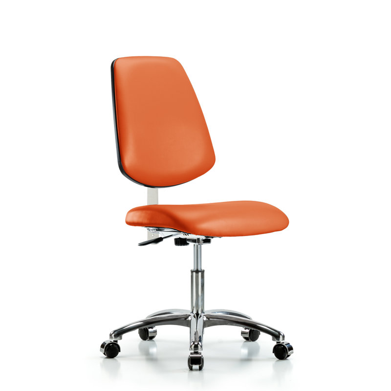 Chaise de travail Evie, Roulettes, Inclus, Orange