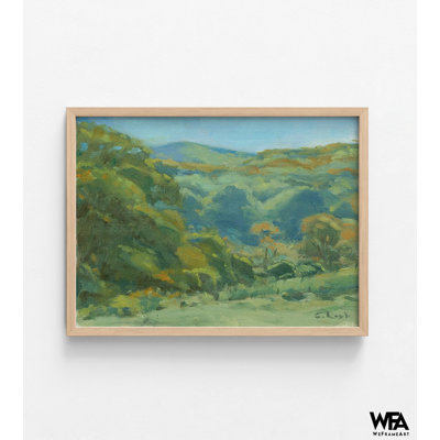 Mont Greylock, reproduction d'art encadrée, montagne verte, reproduction d'affiche, impression de peinture de paysage, art mural encadré