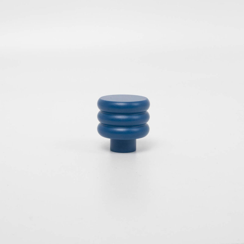 ROUS Hardware Mid-Century Modern Honey Comb Knob, Polo (Navy Blue)