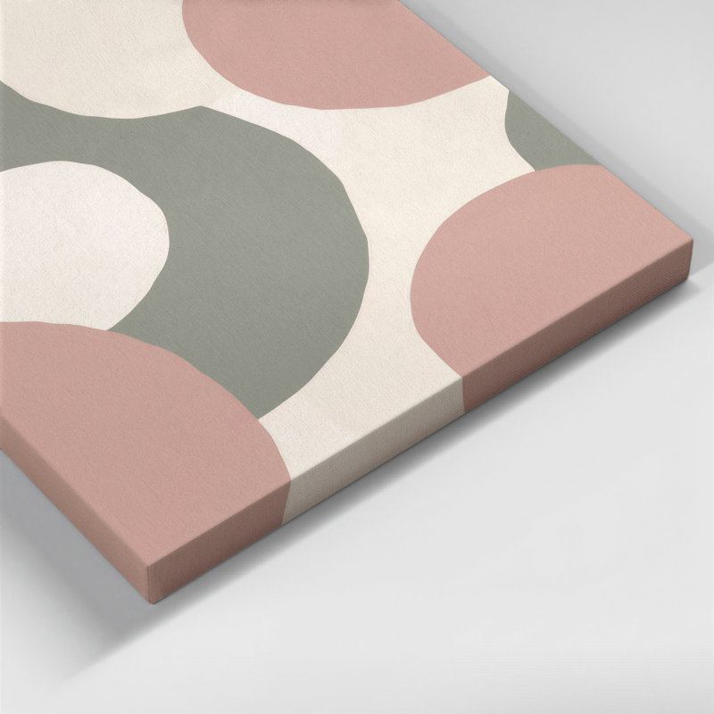 Abstract Shapes 31 Pink Canvas Wall Art, 30" H x 20" W