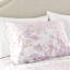 Housse de couette simple / simple en microfibre TG, 2 pièces motif cachemire floral, fermeture à boutons, motif cachemire rose doux et rétro, lavable à la machine