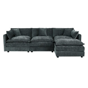 Casmin 112" 4 - Piece Modular Sectional With Ottoman