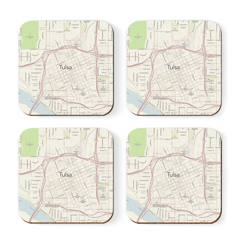 Sous-verre carte des États-Unis, Tulsa