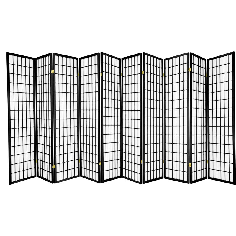 Cloison de style Shoji Niemann 70,5 pouces, 10, Espresso