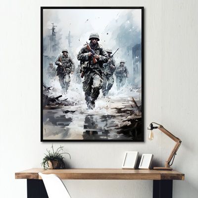 Army D Day Invasion II - Military Wall Art