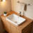 18 inch Gloss White Ceramic Drop-In Bathroom Sink with Rounded Edges