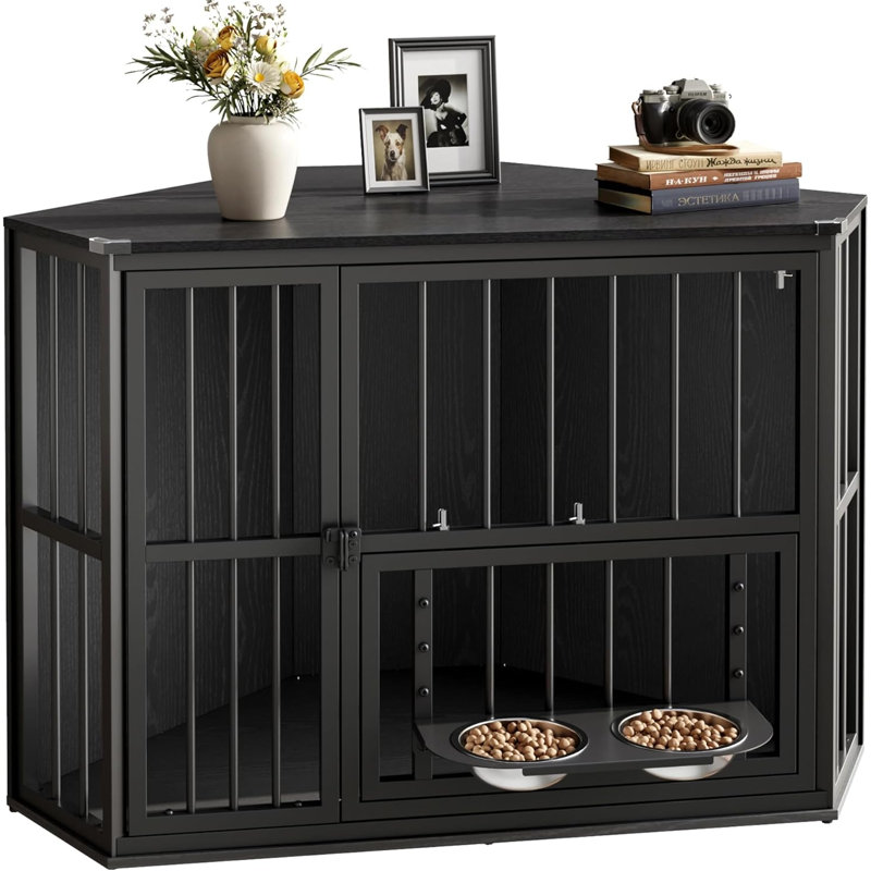 Table de bout 42,5 po en bois, Black
