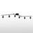 62.2'' 6 -Light Swing Arm Track Track Kit with Dimmable and Adjustable Head-89311753
