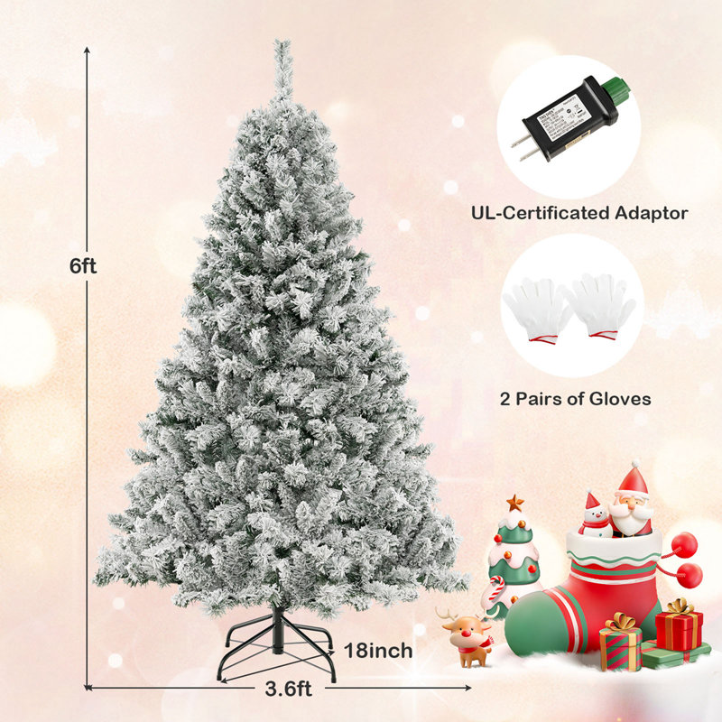 6' Lighted Christmas Tree