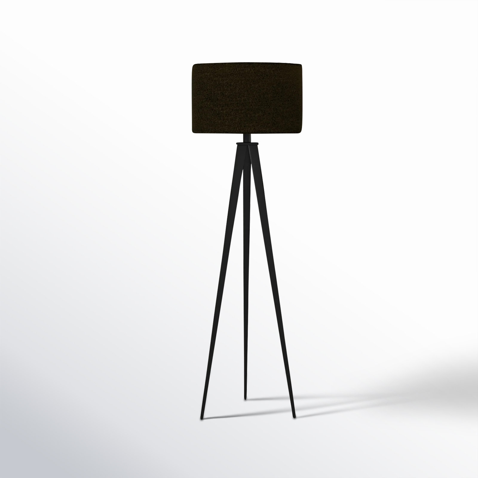 Cas 61.5'' Smart Enabled Floor Lamp, Black, Black