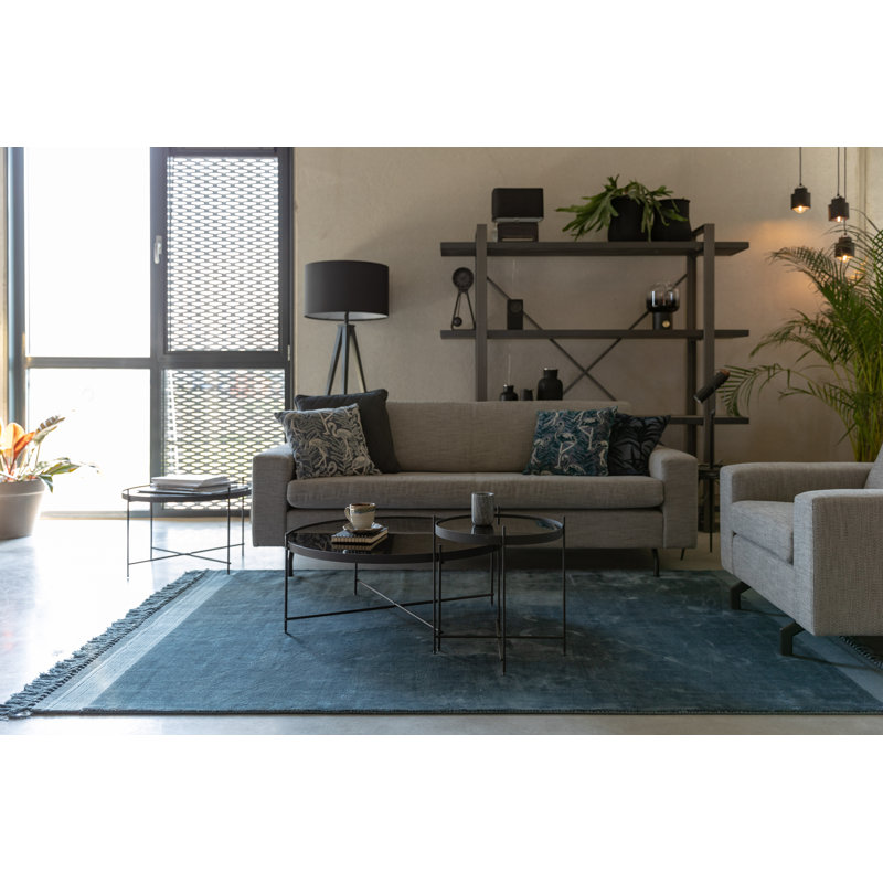 Blink Flatweave Area Rug in Blue, Rectangle 5'7" x 7'10"