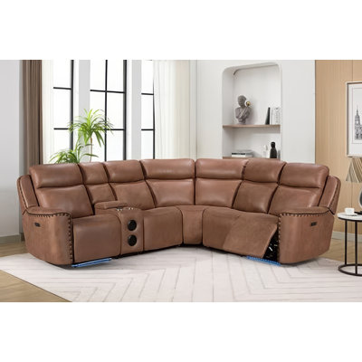 Romi Brown Sectional Reclining