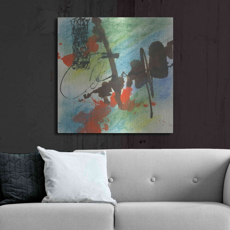 Ivy Bronx 'Graffiti Blue I' by Chris Paschke, 36" H x 36" W