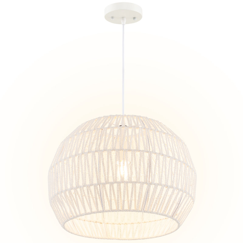 Amiliah 1 - Light Beige Dome Pendant