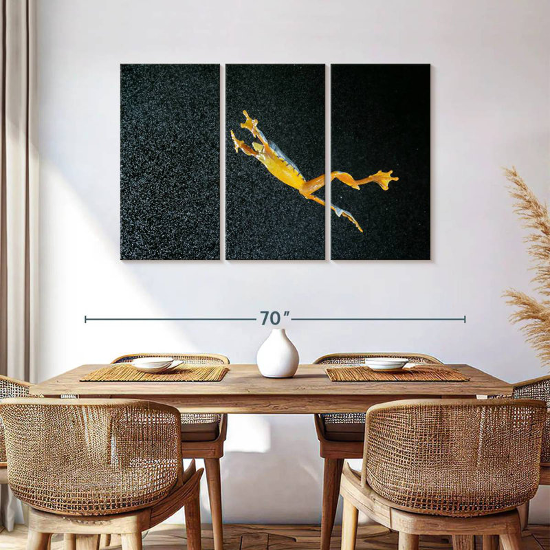 Leaping Leaf Frog, 36" H x 57" W