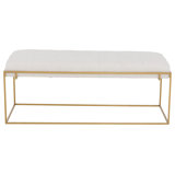 Soren Leather Rectangular Ottoman