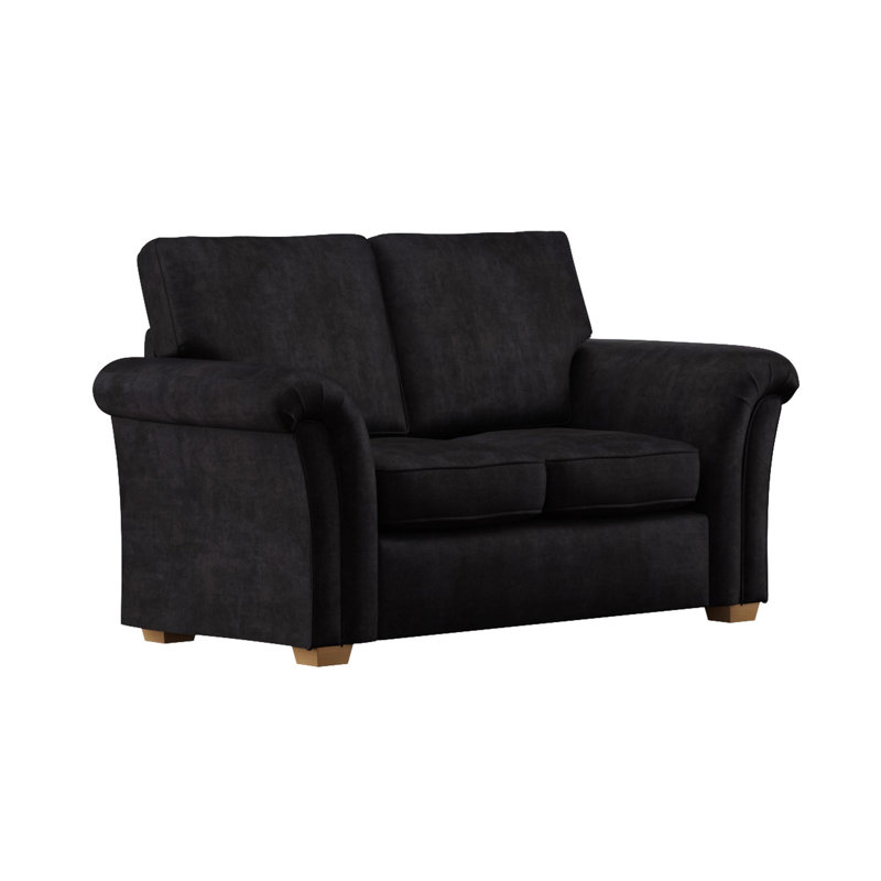 Castleacre Two Seater, Fixed Back, Ebony
