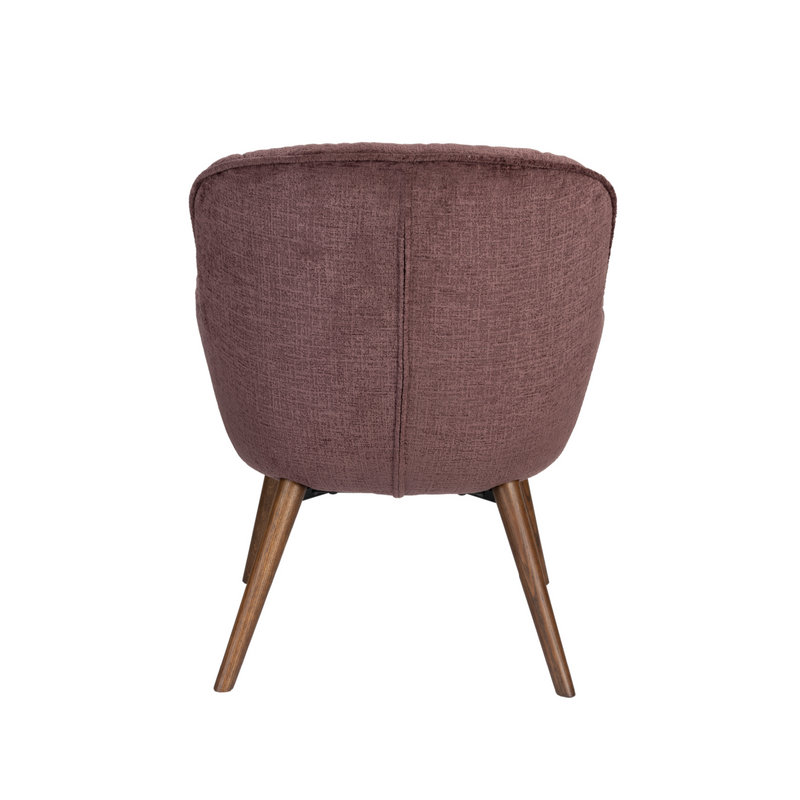 Lenn Lounge Chair, Purple Polyester