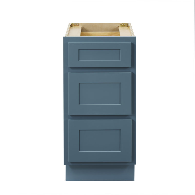 Hibbard Single Bathroom Vanity Base Only, 32.5" H x 15" W x 21" D, Sea Green