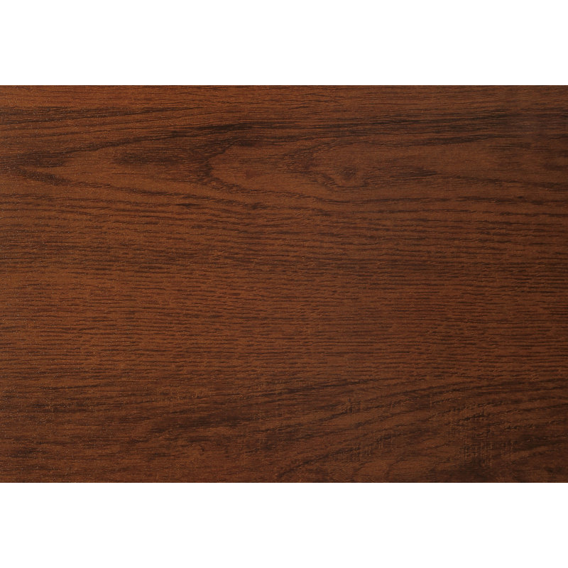 60-Inch Reversible Computer Desk With Storage Drawers, Cherry/Black
