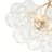Macosh 3 - Light Textured Glass Bubble Chandelier