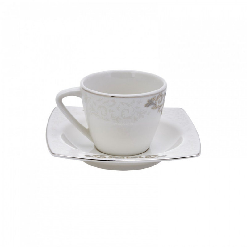 Porcelain Espresso Cup and Saucer