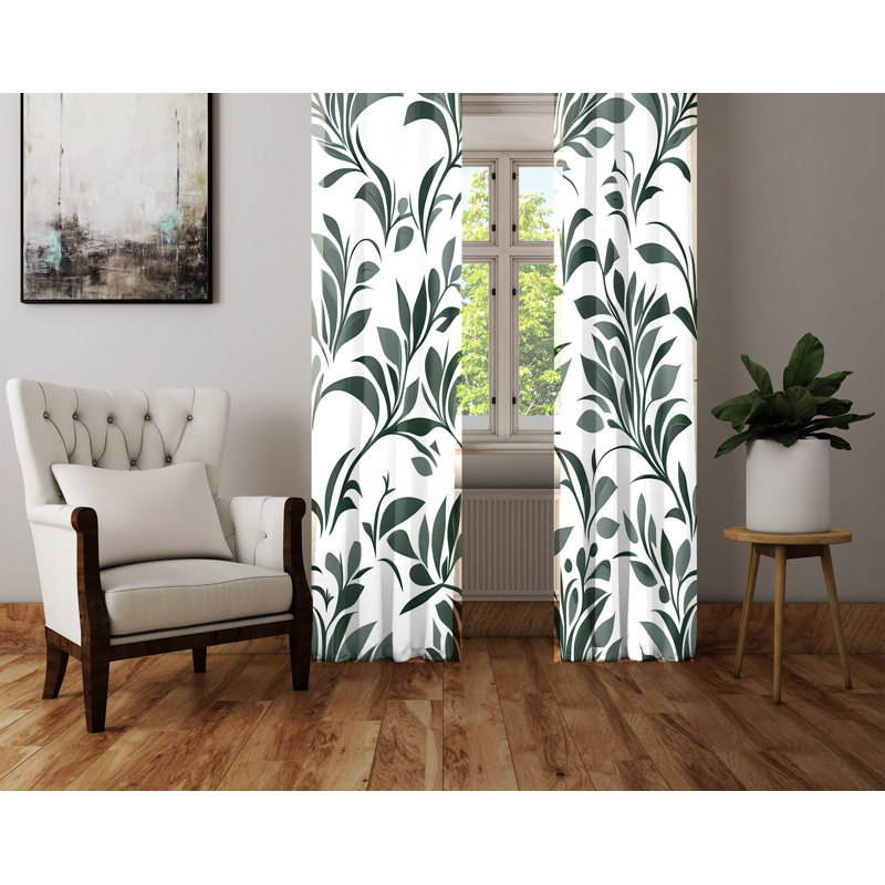 Balagan Semi Sheer Curtain Pair, 40" W x 52" L