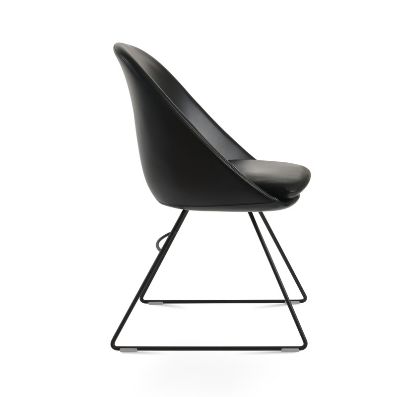 Chaise de salle à manger Avanos, Noir