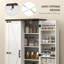 Armoire de cuisine avec tablettes réglables blanc