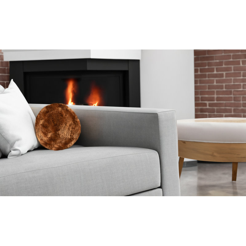 Coussin boule fibre en laine de mouton GRANOLA, Granola